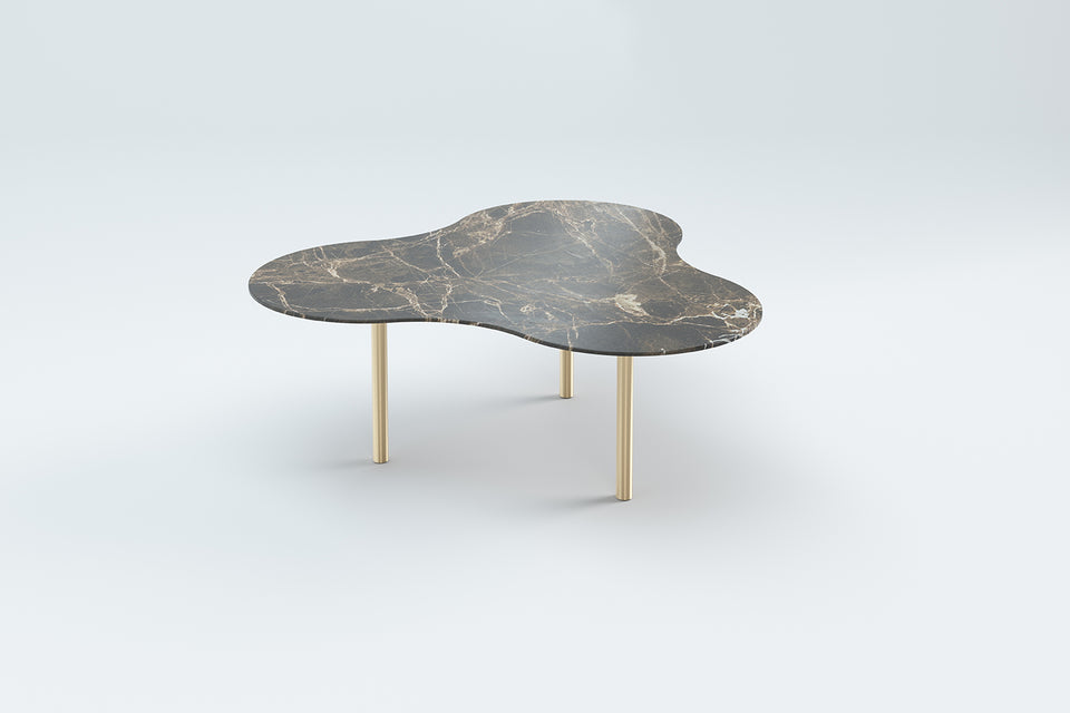 CAMO marble with brass legs